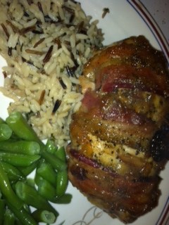 Orange Bacon Wrapped Chicken Breasts