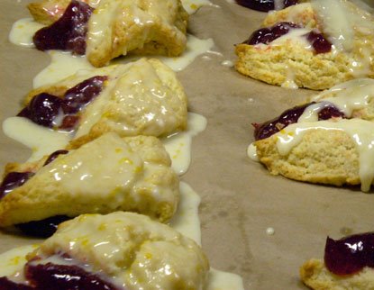 Raspberry Orange Scones