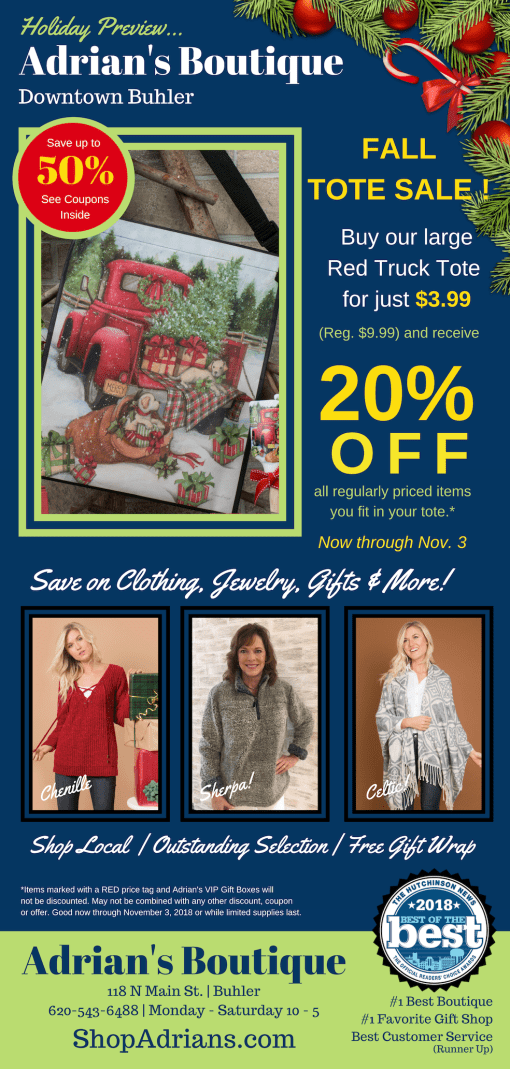 Adrians 2018 October 21Newspaper WRAP